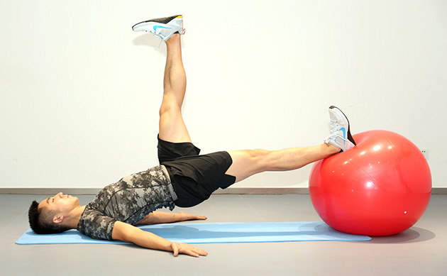 exercise with a swiss ball