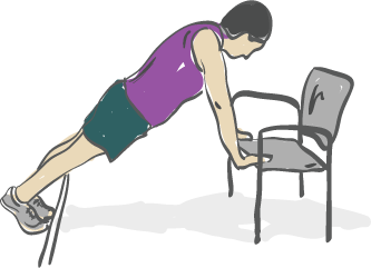 Chair push-up test