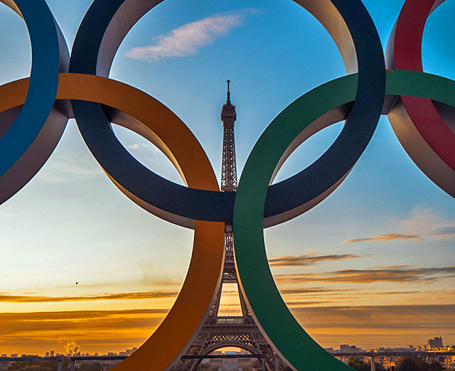 Olympic Games Rings in Paris