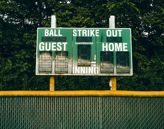 baseball scoreboard