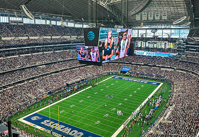 large football crowd