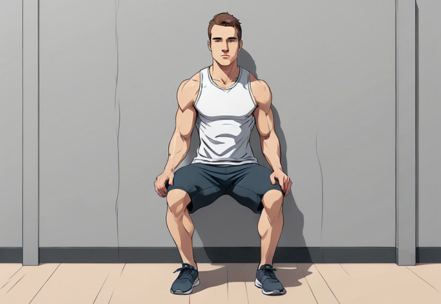 wall squat test